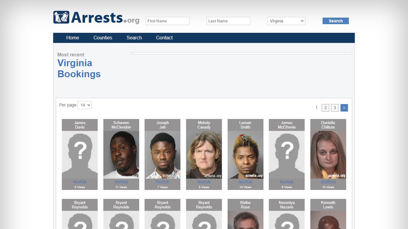 Virginia Arrests and Inmate Search